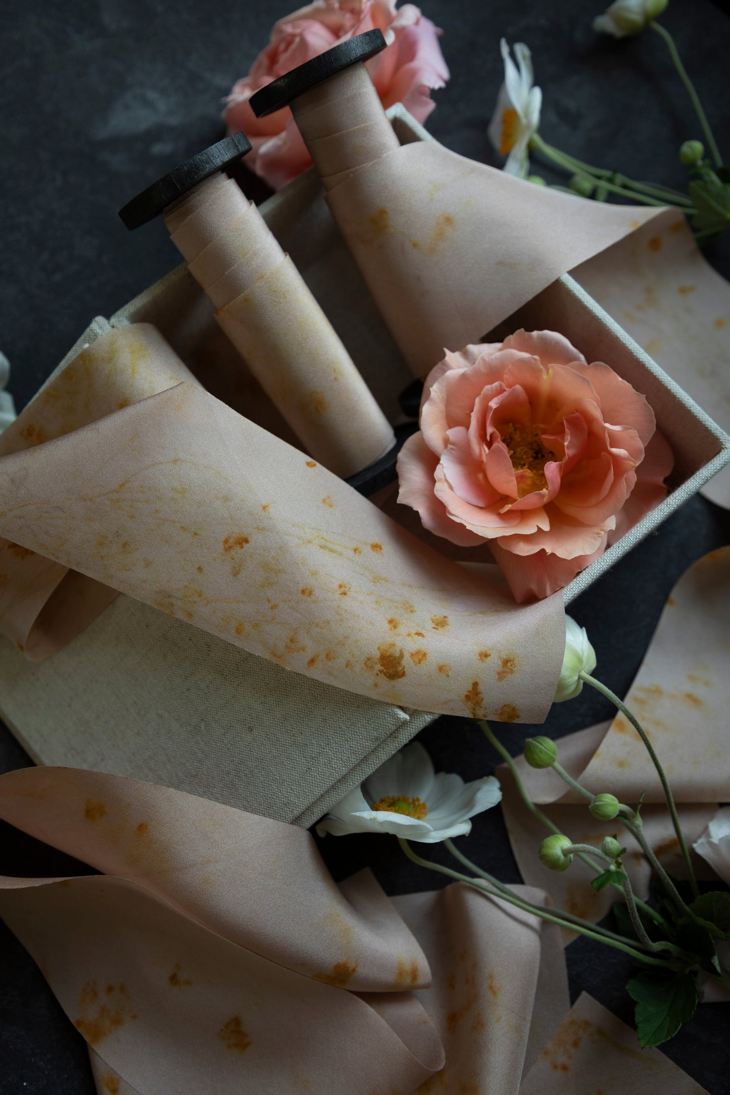 LIMITED EDITION | Original Eco-Print No. 123 Silk Ribbon
