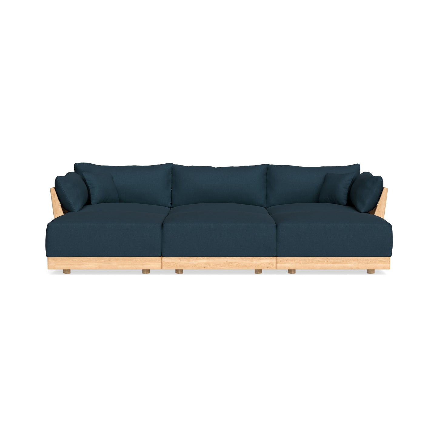 Slipcover Only - Modular Bondi 3-Seater Daybed Sofa Sectional in Navy Blue