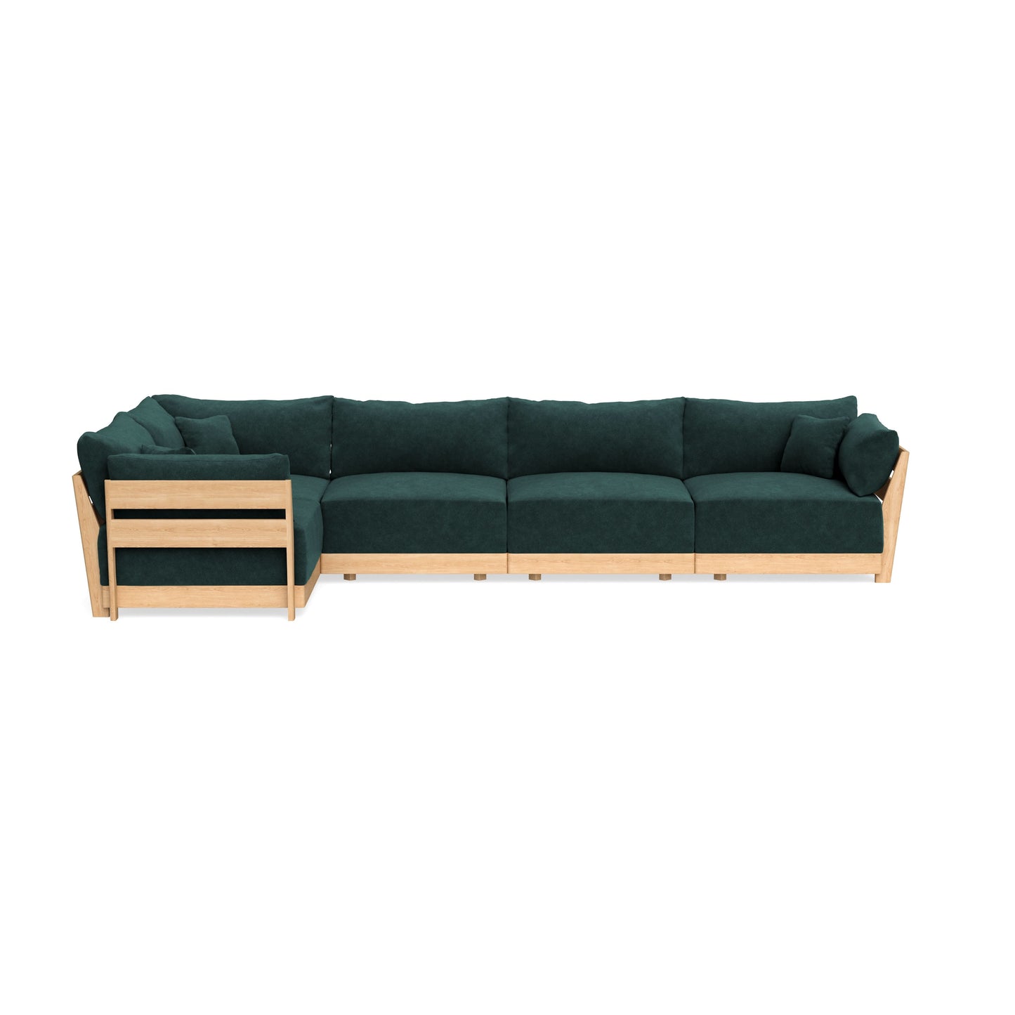 Slipcover Only - Modular Bondi 5-Seater L-Sectional in Harbor Blue