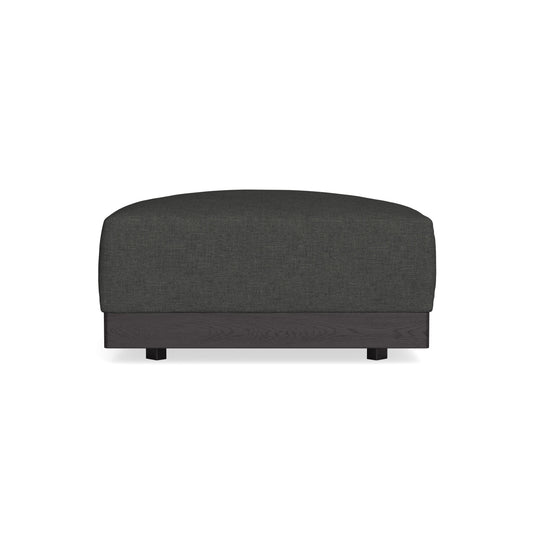 Modular Bondi Black Ottoman in Raven Gray | Classic Blend