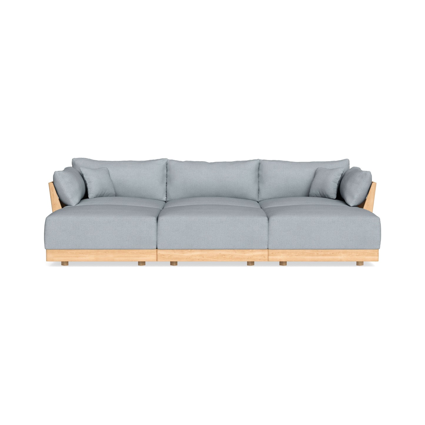 Slipcover Only - Modular Bondi 3-Seater Daybed Sofa Sectional in Ash