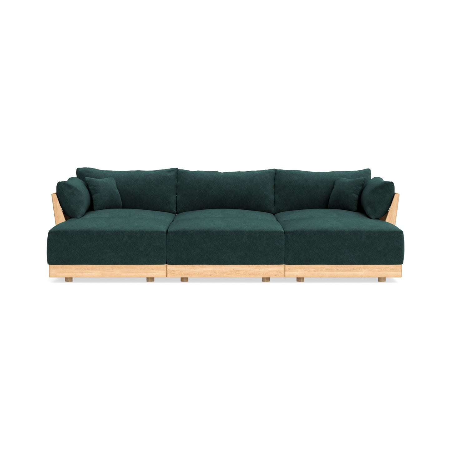 Slipcover Only - Modular Bondi 3-Seater Daybed Sofa Sectional in Harbor Blue