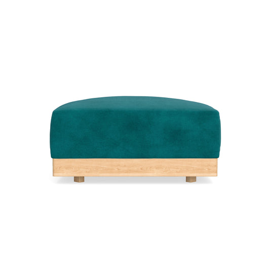 Modular Bondi Latte Ottoman in Peacock | Memory Foam Blend