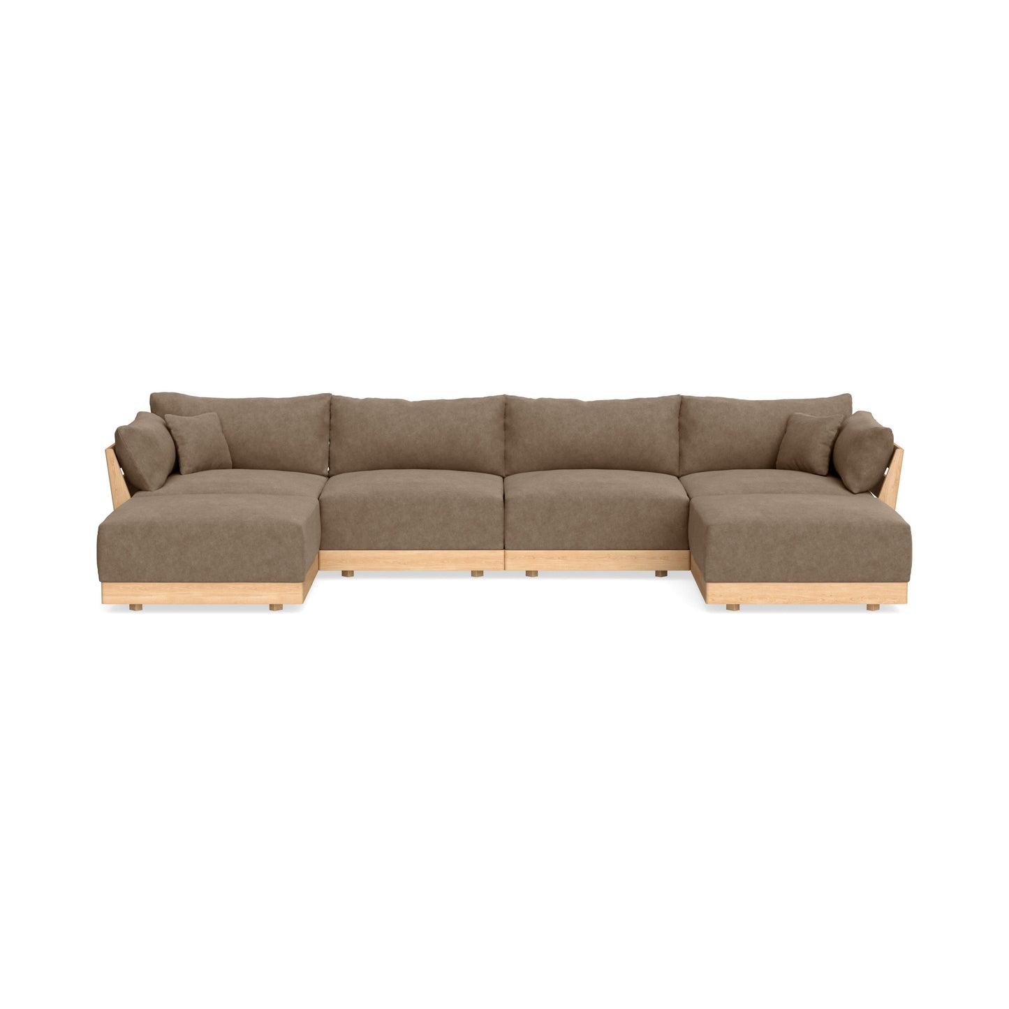 Slipcover Only - Modular Bondi 4-Seater U-Sectional in Coffee