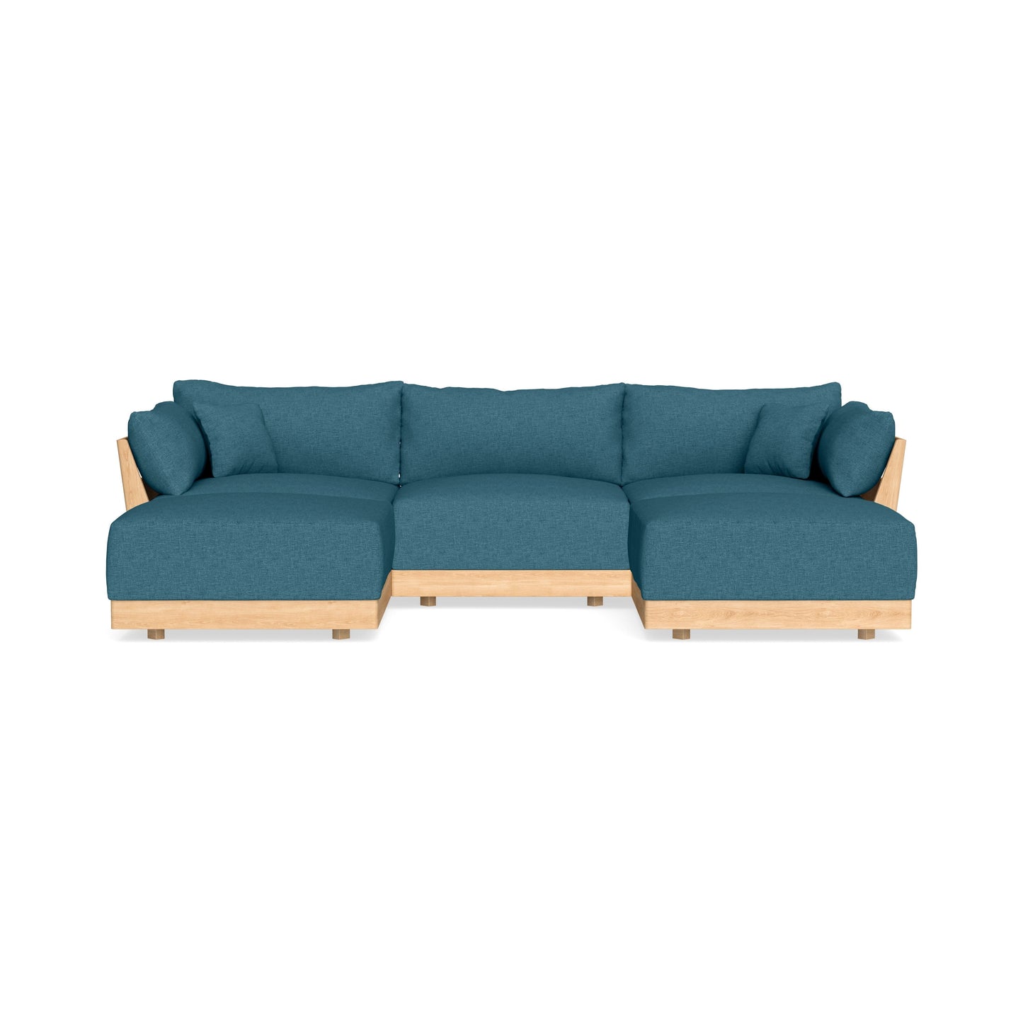 Slipcover Only - Modular Bondi 3-Seater U-Sectional in Aegean Blue