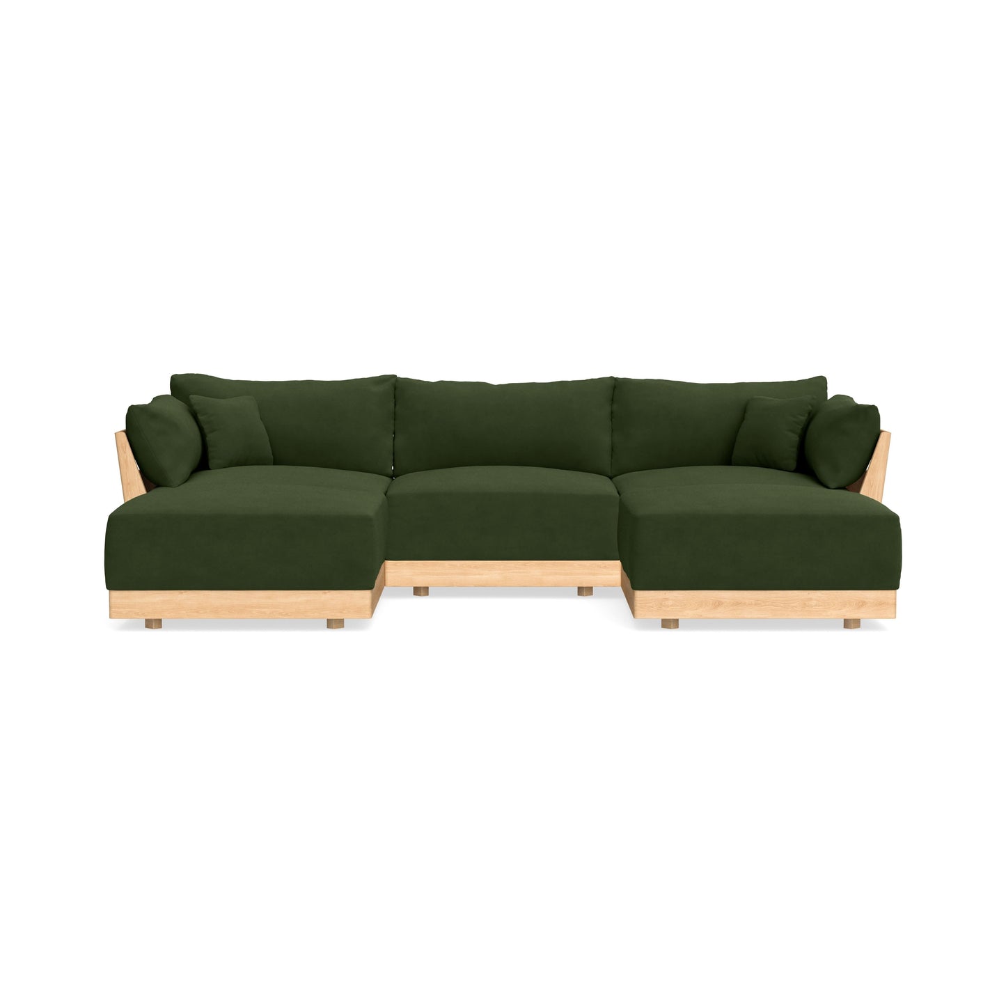 Slipcover Only - Modular Bondi 3-Seater U-Sectional in Tuscan Green