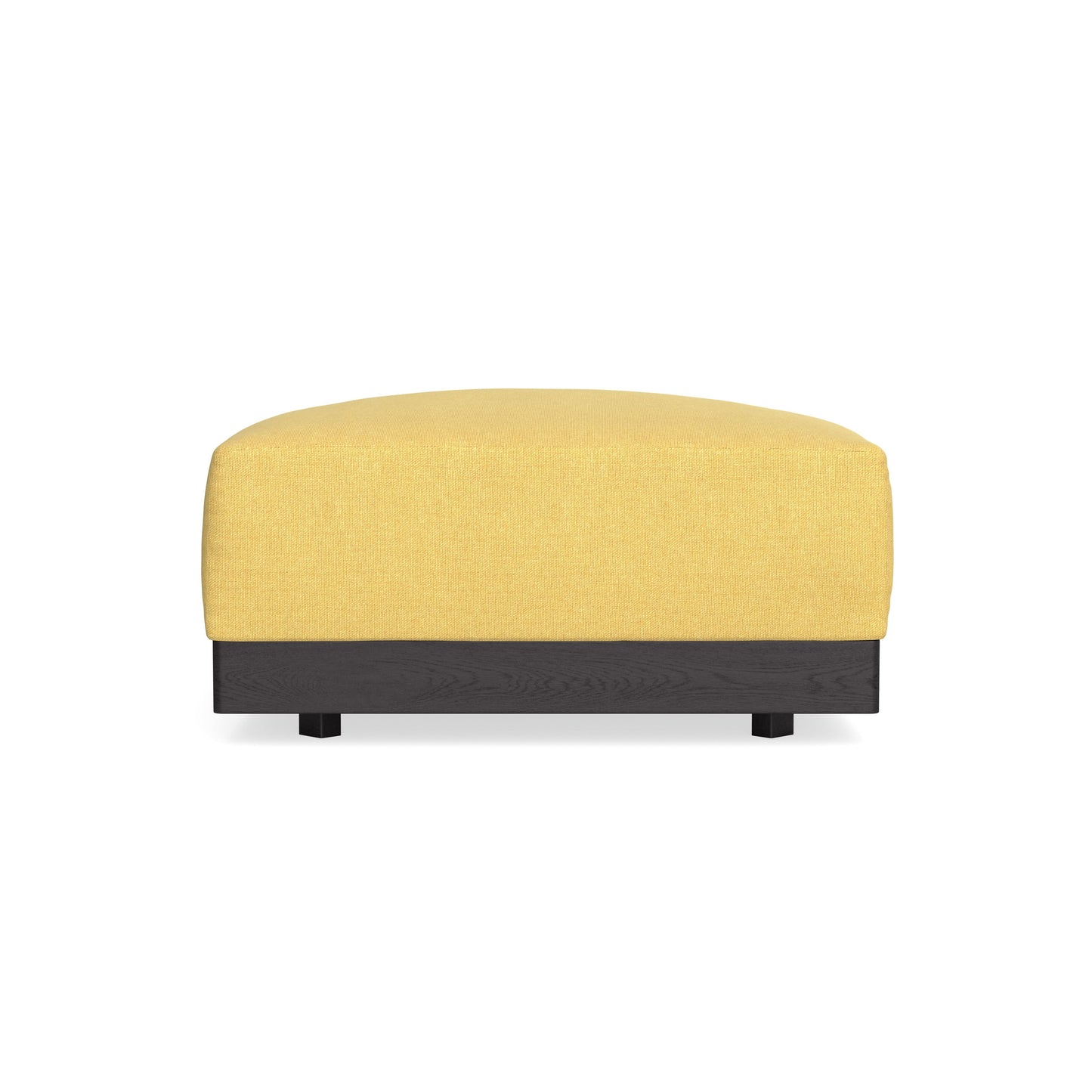 Modular Bondi Black Ottoman in Goldenrod | Memory Foam Blend