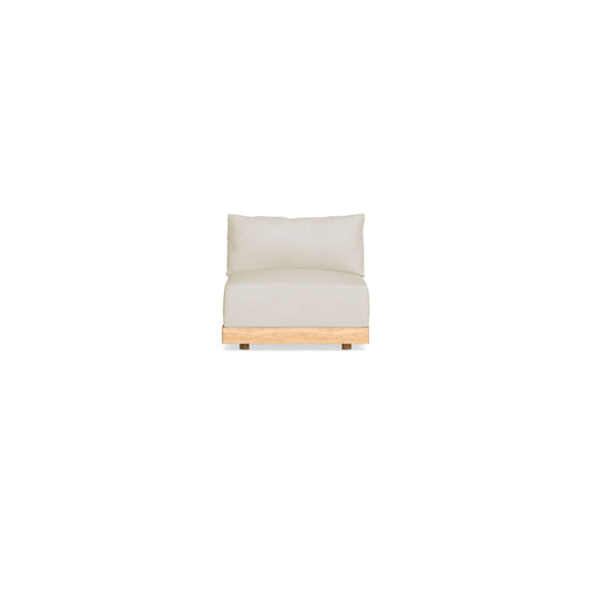 Modular Bondi Latte Armless Chair in Mascarpone | Memory Foam Blend