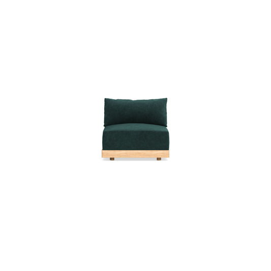 Slipcover Only - Modular Bondi Armless Chair in Harbor Blue