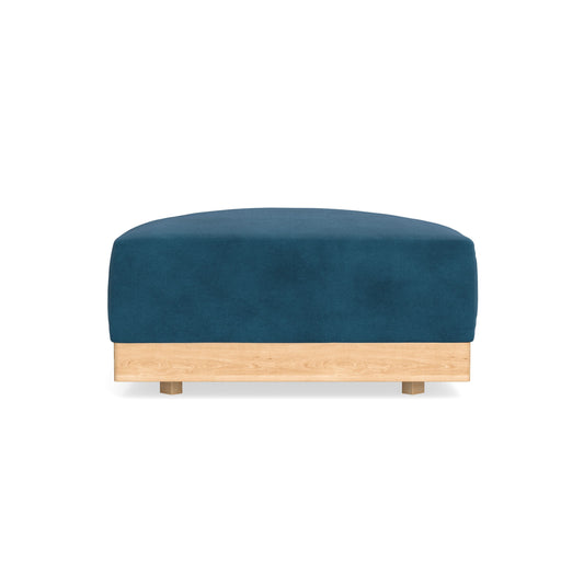 Modular Bondi Latte Ottoman in Commodore Blue | Classic Blend