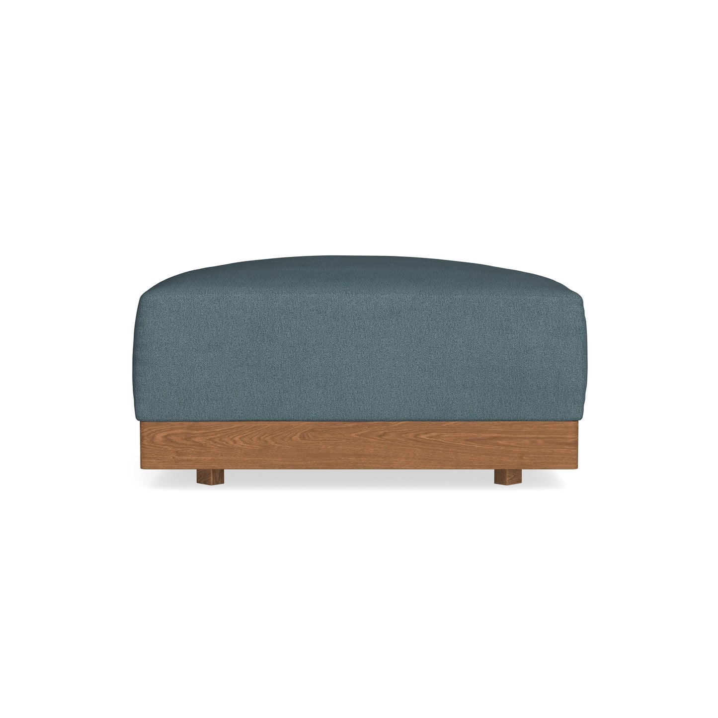 Modular Bondi Espresso Ottoman in Slate Blue | Classic Blend