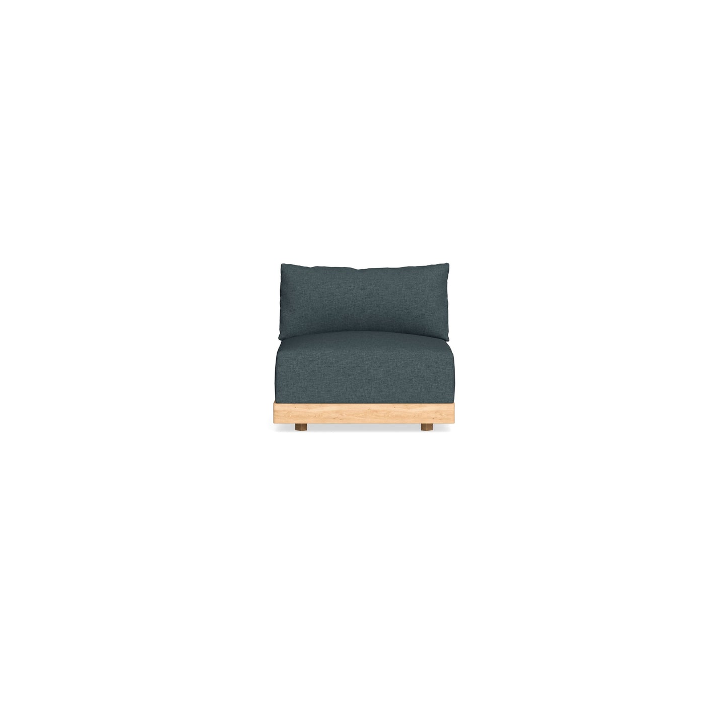 Slipcover Only - Modular Bondi Armless Chair in Ocean Gray