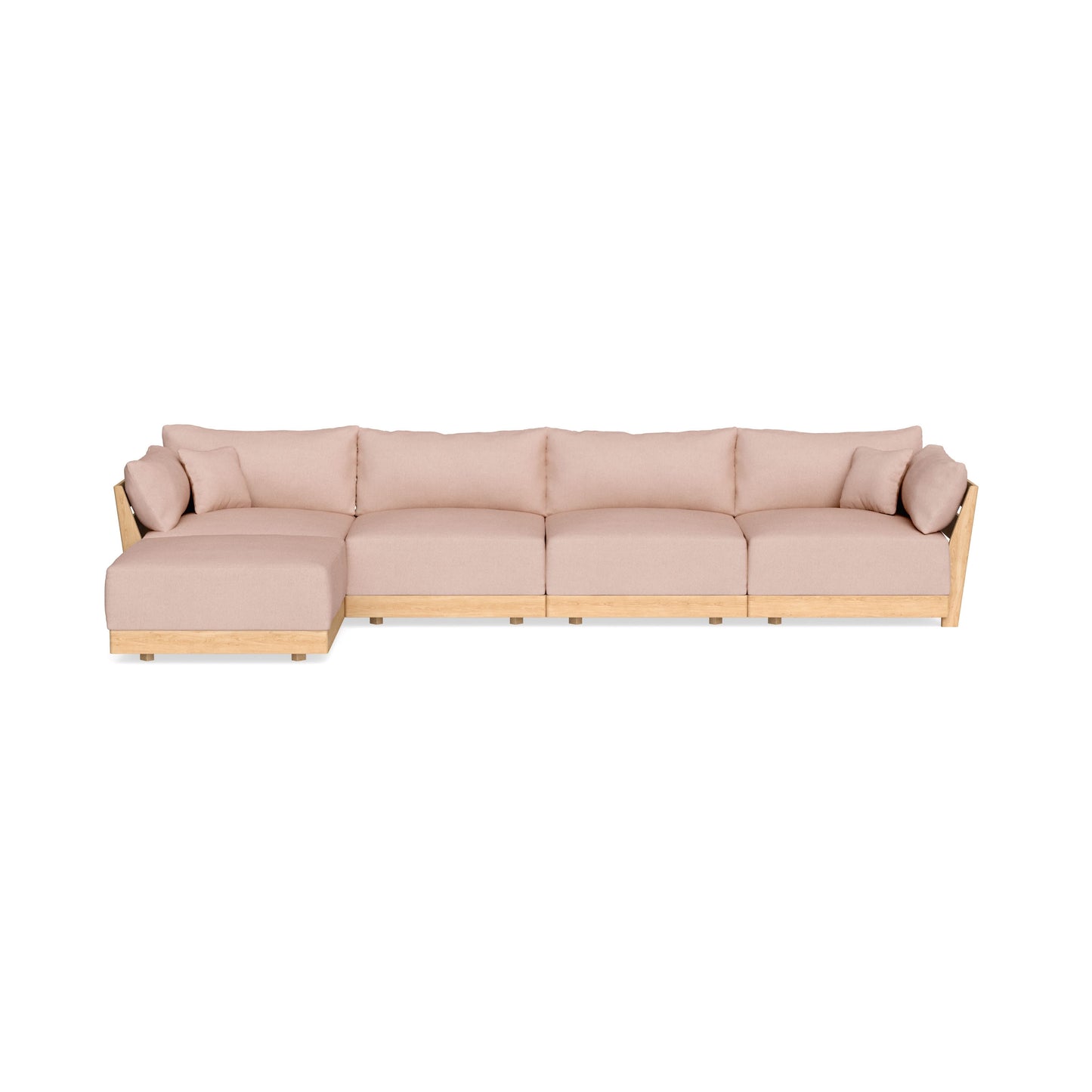 Slipcover Only - Modular Bondi 4-Seater Sectional in Rose Quartz