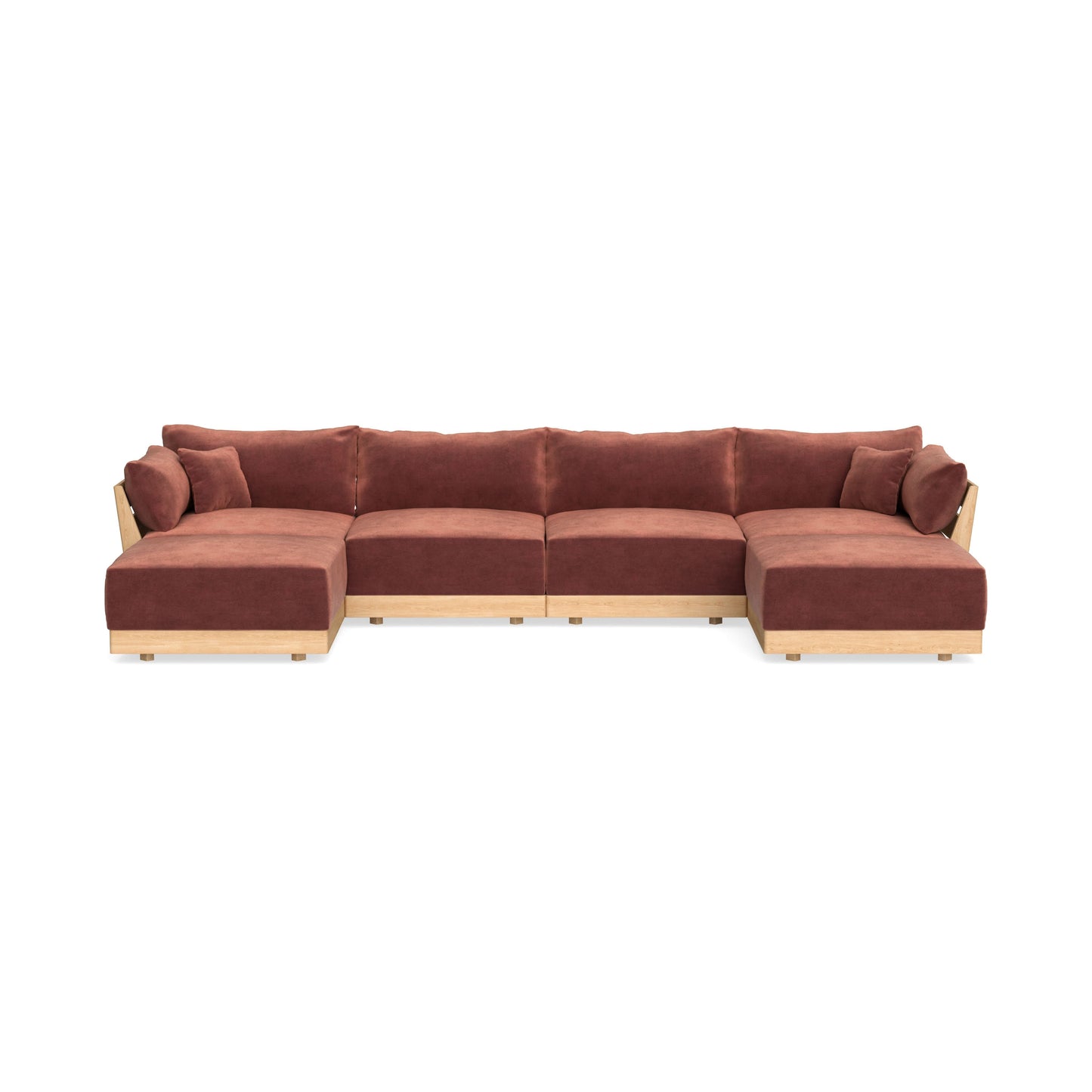 Slipcover Only - Modular Bondi 4-Seater U-Sectional in Spice