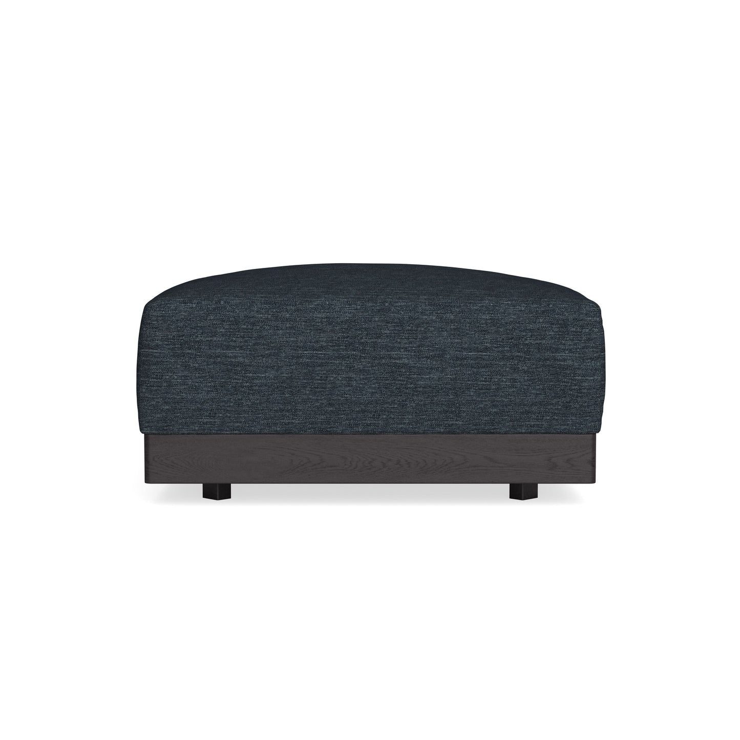 Modular Bondi Black Ottoman in Baltic Blue | Classic Blend