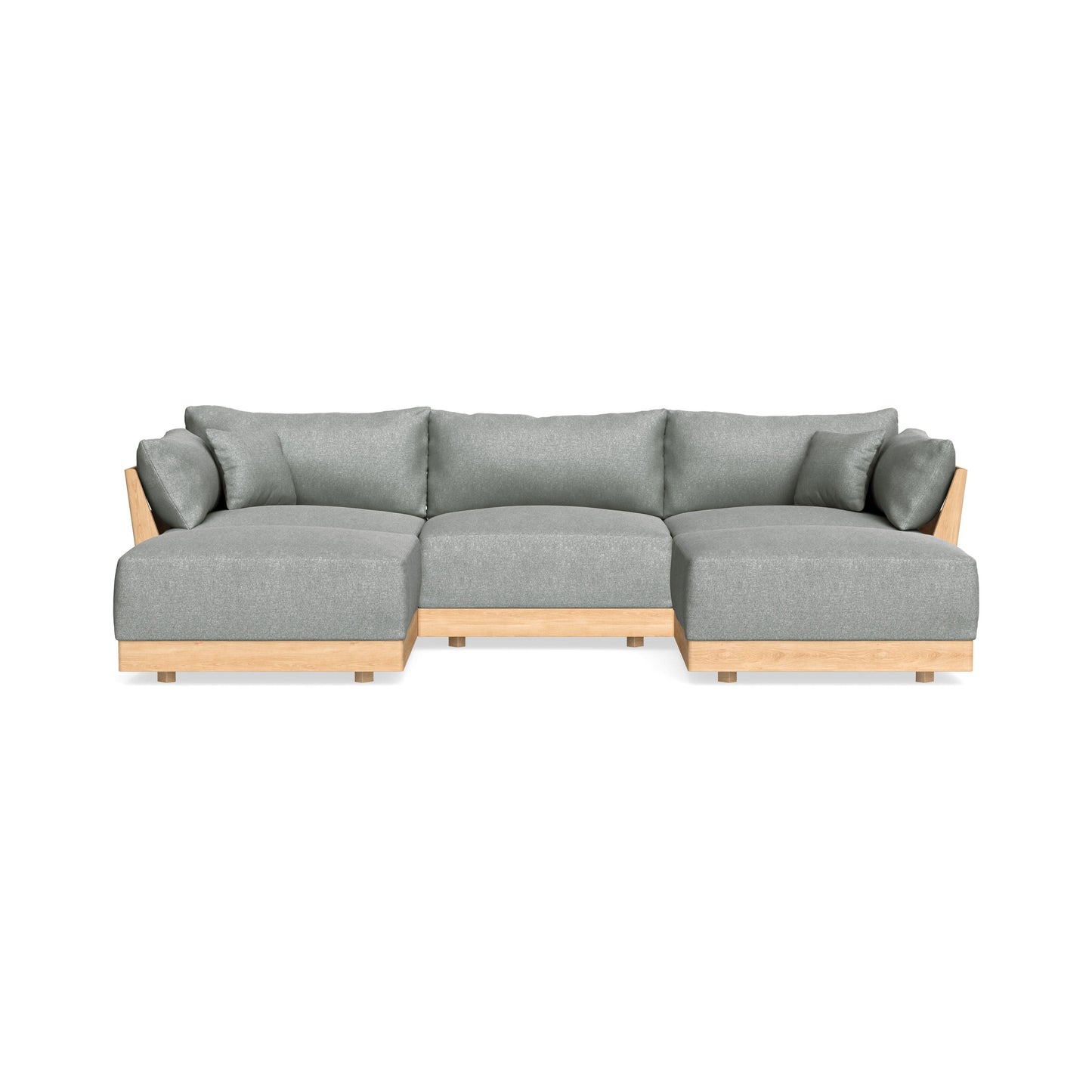 Slipcover Only - Modular Bondi 3-Seater U-Sectional in Storm Gray