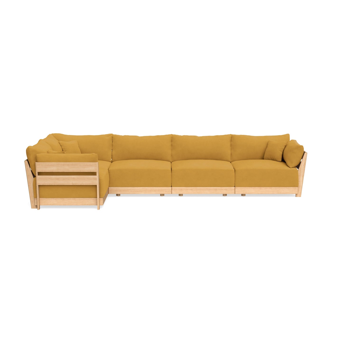 Slipcover Only - Modular Bondi 5-Seater L-Sectional in Honey