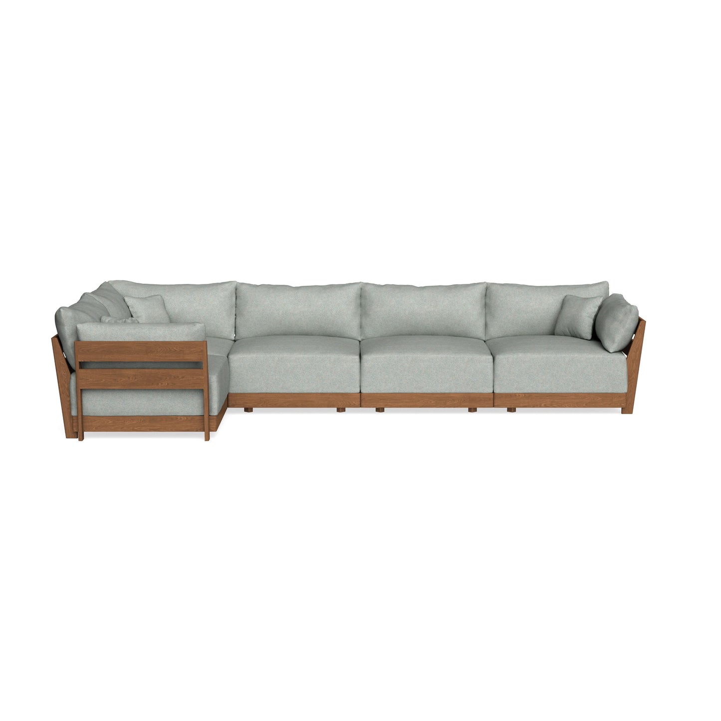 Modular Bondi Espresso 5-Seater L-Sectional in Spa | Classic Blend