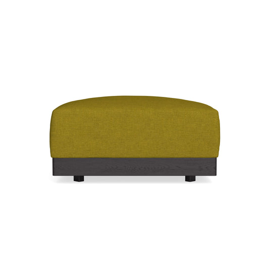 Modular Bondi Black Ottoman in Olive Green | Classic Blend