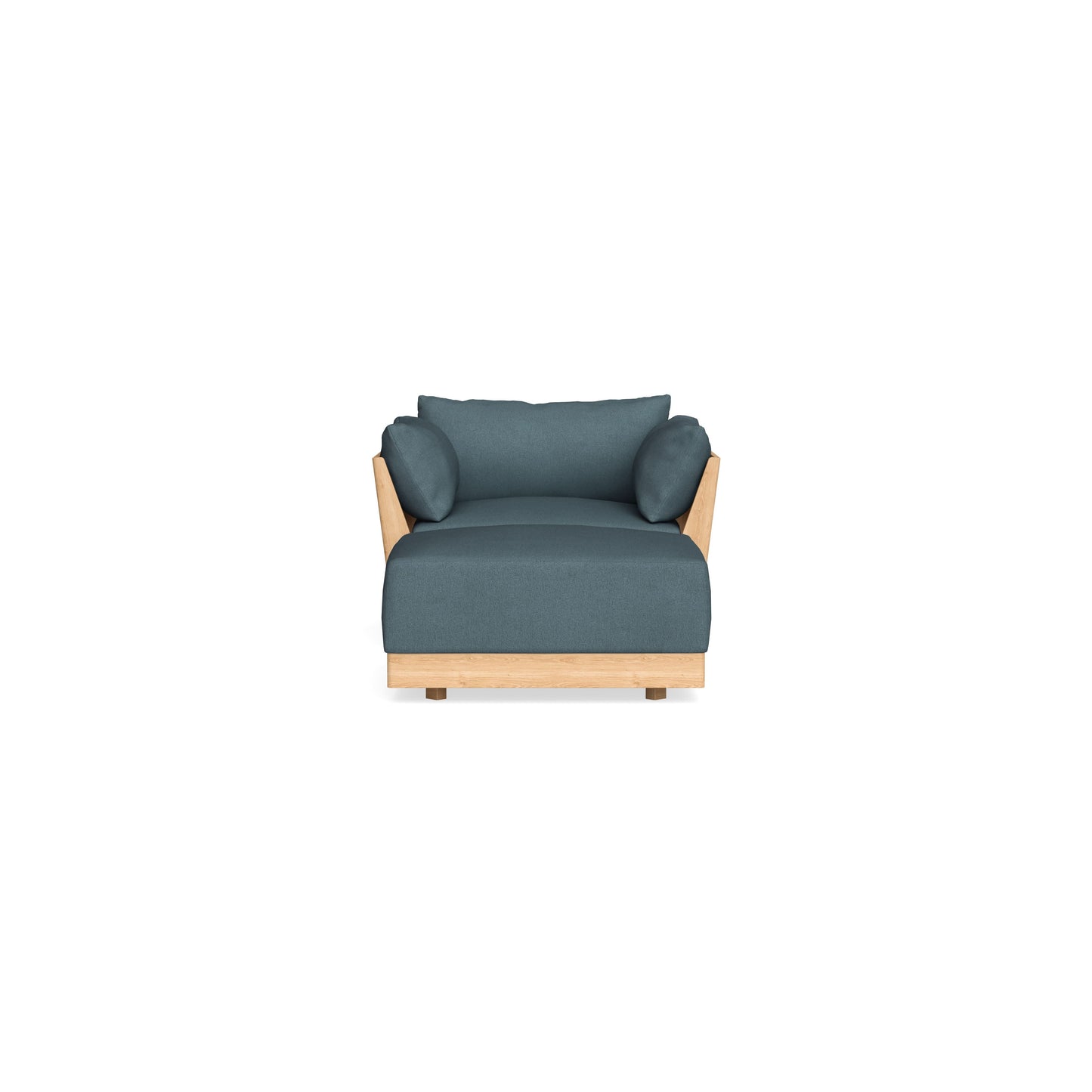 Slipcover Only - Modular Bondi Armchair + Ottoman in Slate Blue