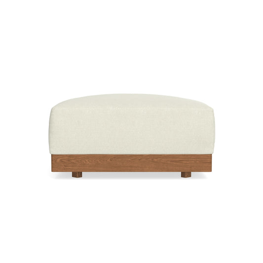 Modular Bondi Espresso Ottoman in Eggshell | Memory Foam Blend