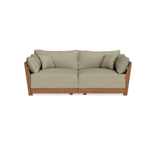 Modular Bondi Espresso 2-Seater Sofa in Cappuccino | Memory Foam Blend