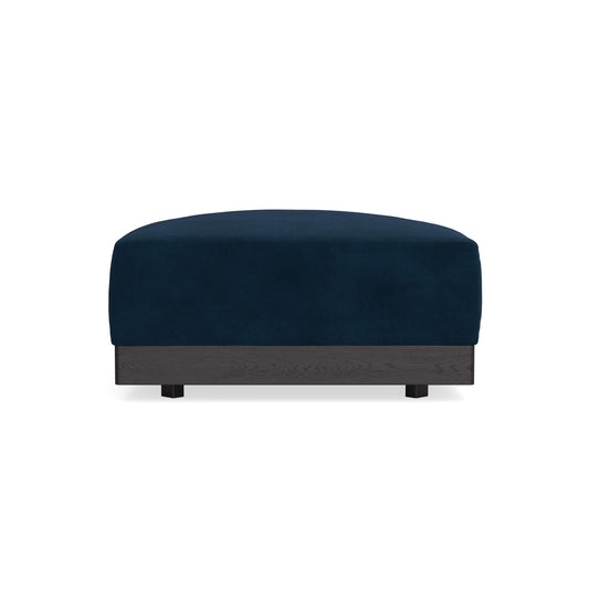 Modular Bondi Black Ottoman in Royal Blue | Memory Foam Blend