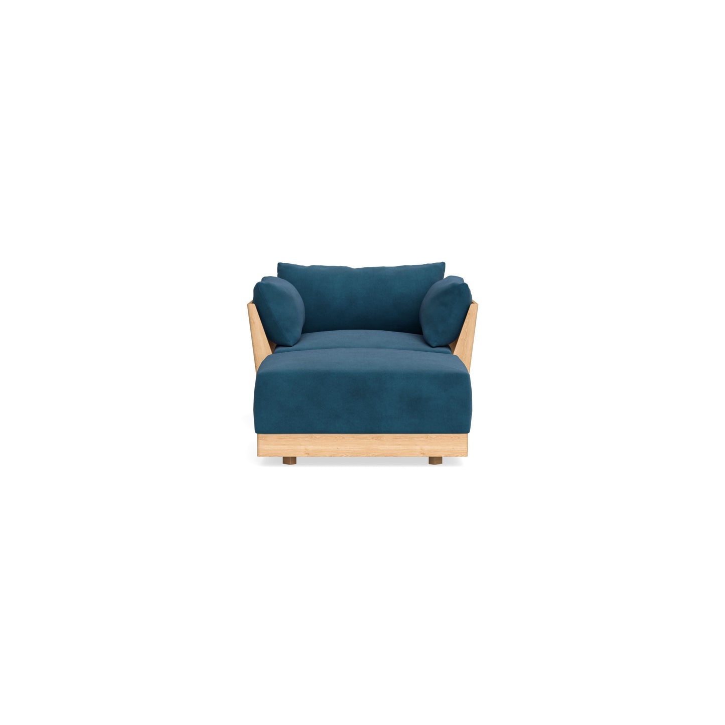 Slipcover Only - Modular Bondi Armchair + Ottoman in Commodore Blue