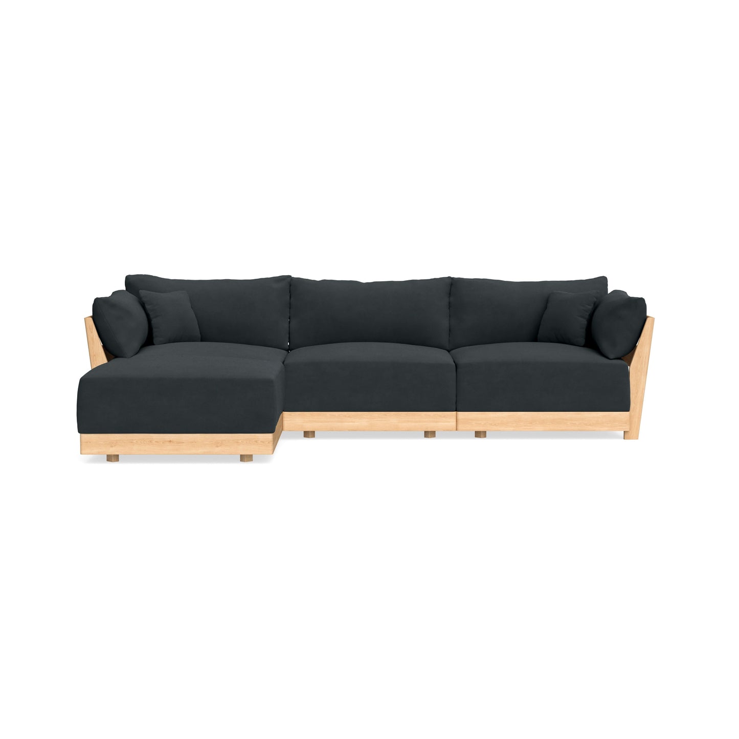Slipcover Only - Modular Bondi 3-Seater Sectional in Obsidian