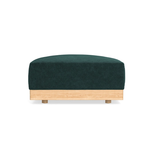Modular Bondi Latte Ottoman in Harbor Blue | Classic Blend