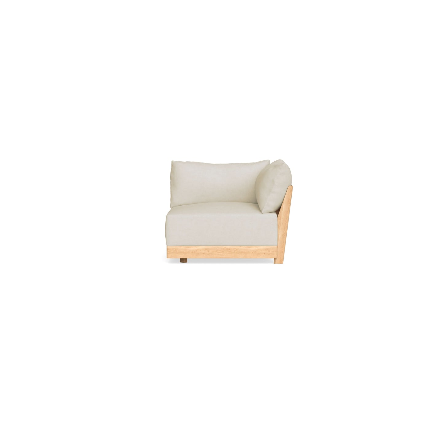 Modular Bondi Latte Corner Chair in Mascarpone | Memory Foam Blend