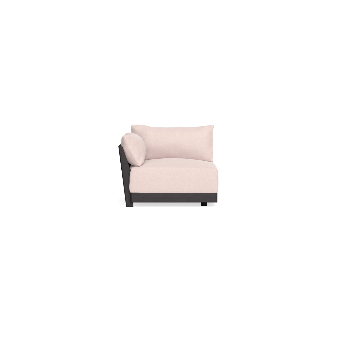 Modular Bondi Black End Chair in Peony | Memory Foam Blend