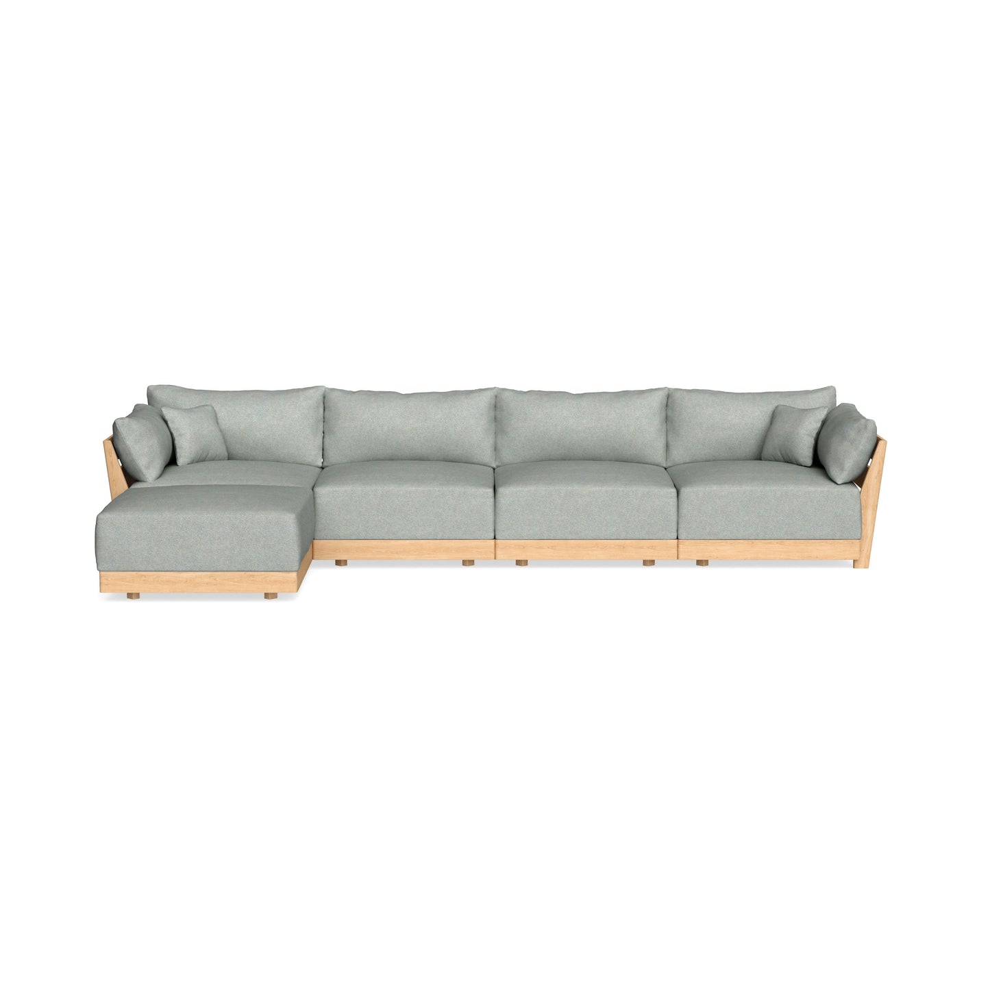 Modular Bondi Latte 4-Seater Sectional in Spa | Classic Blend