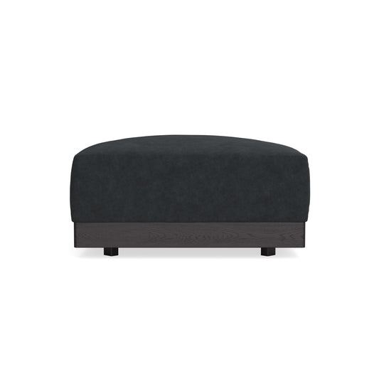 Modular Bondi Black Ottoman in Coal | Memory Foam Blend