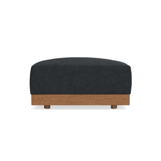 Modular Bondi Espresso Ottoman in Coal | Memory Foam Blend