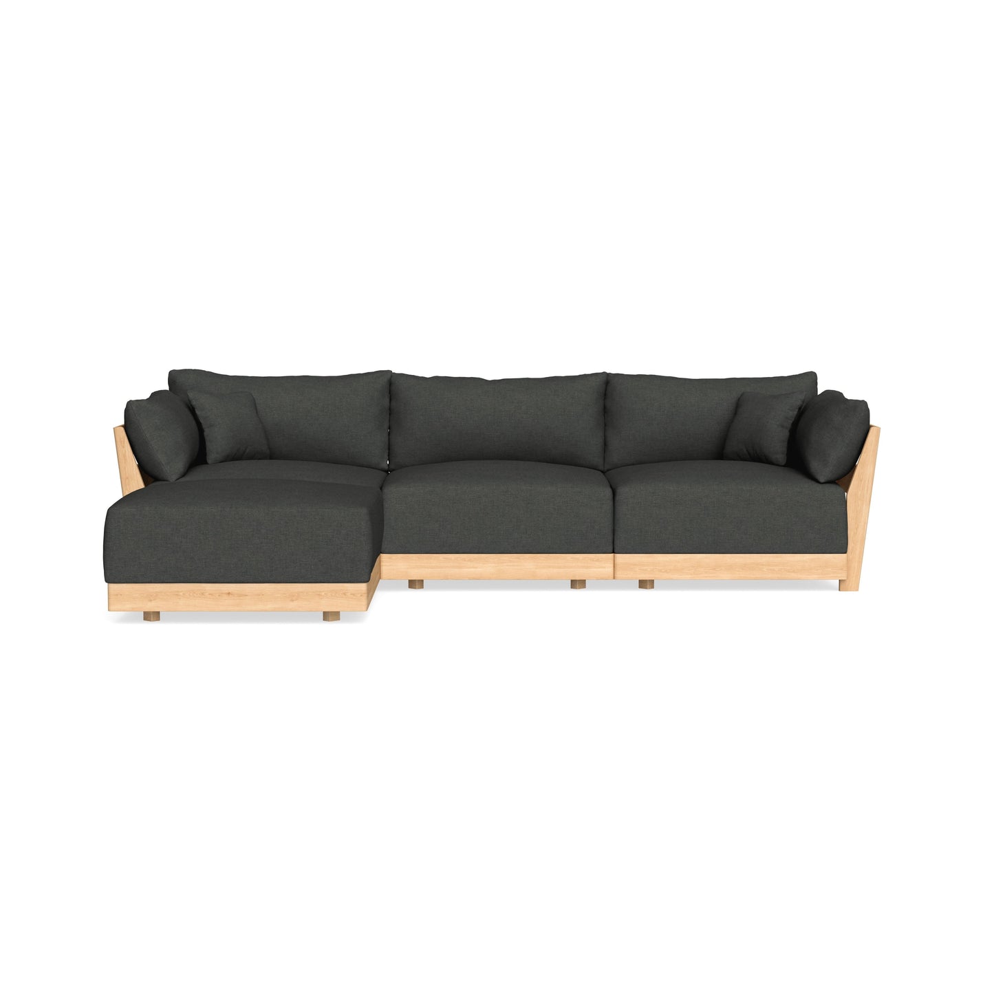 Slipcover Only - Modular Bondi 3-Seater Sectional in Raven Gray