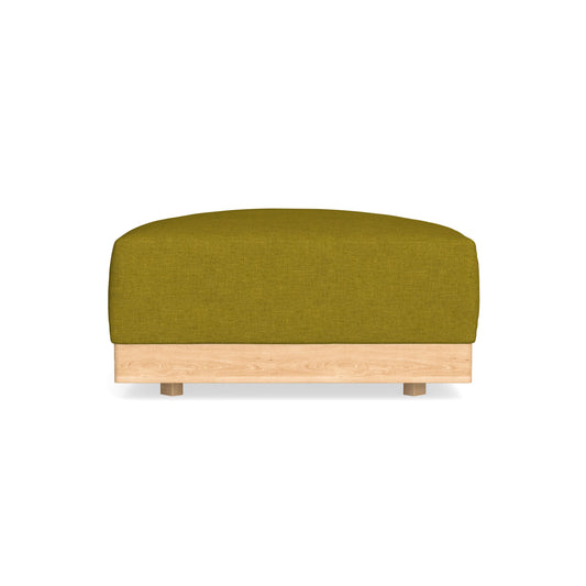 Modular Bondi Latte Ottoman in Olive Green | Memory Foam Blend