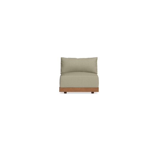 Modular Bondi Espresso Armless Chair in Cappuccino | Classic Blend