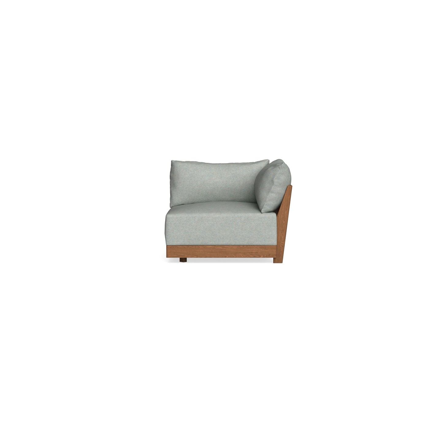 Modular Bondi Espresso Corner Chair in Spa | Memory Foam Blend