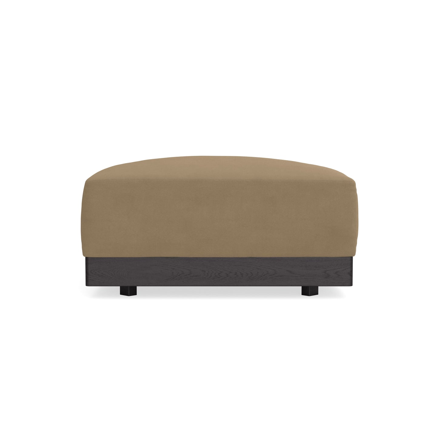 Modular Bondi Black Ottoman in Macchiato | Memory Foam Blend