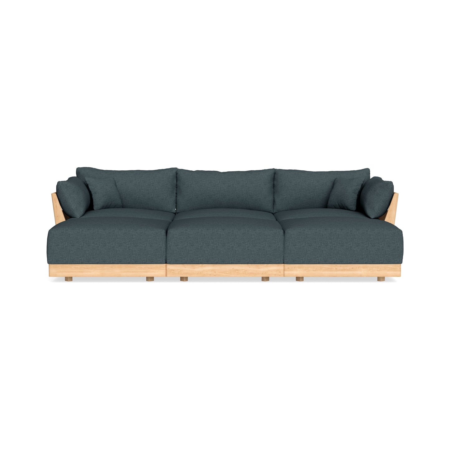 Slipcover Only - Modular Bondi 3-Seater Daybed Sofa Sectional in Ocean Gray