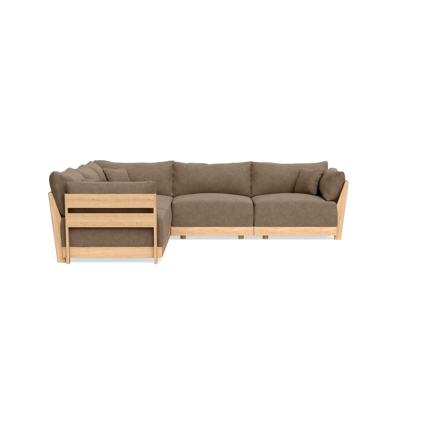 Slipcover Only - Modular Bondi 5-Seater Corner Sectional in Coffee