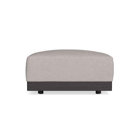 Modular Bondi Black Ottoman in Cloud | Memory Foam Blend