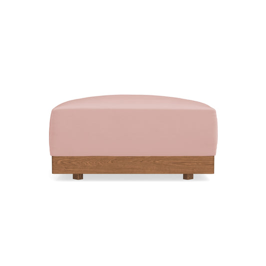 Modular Bondi Espresso Ottoman in Powder Pink | Classic Blend