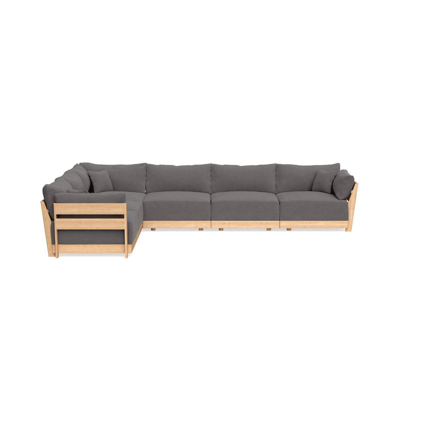 Slipcover Only - Modular Bondi 6-Seater Corner Sectional in Burnt Ember