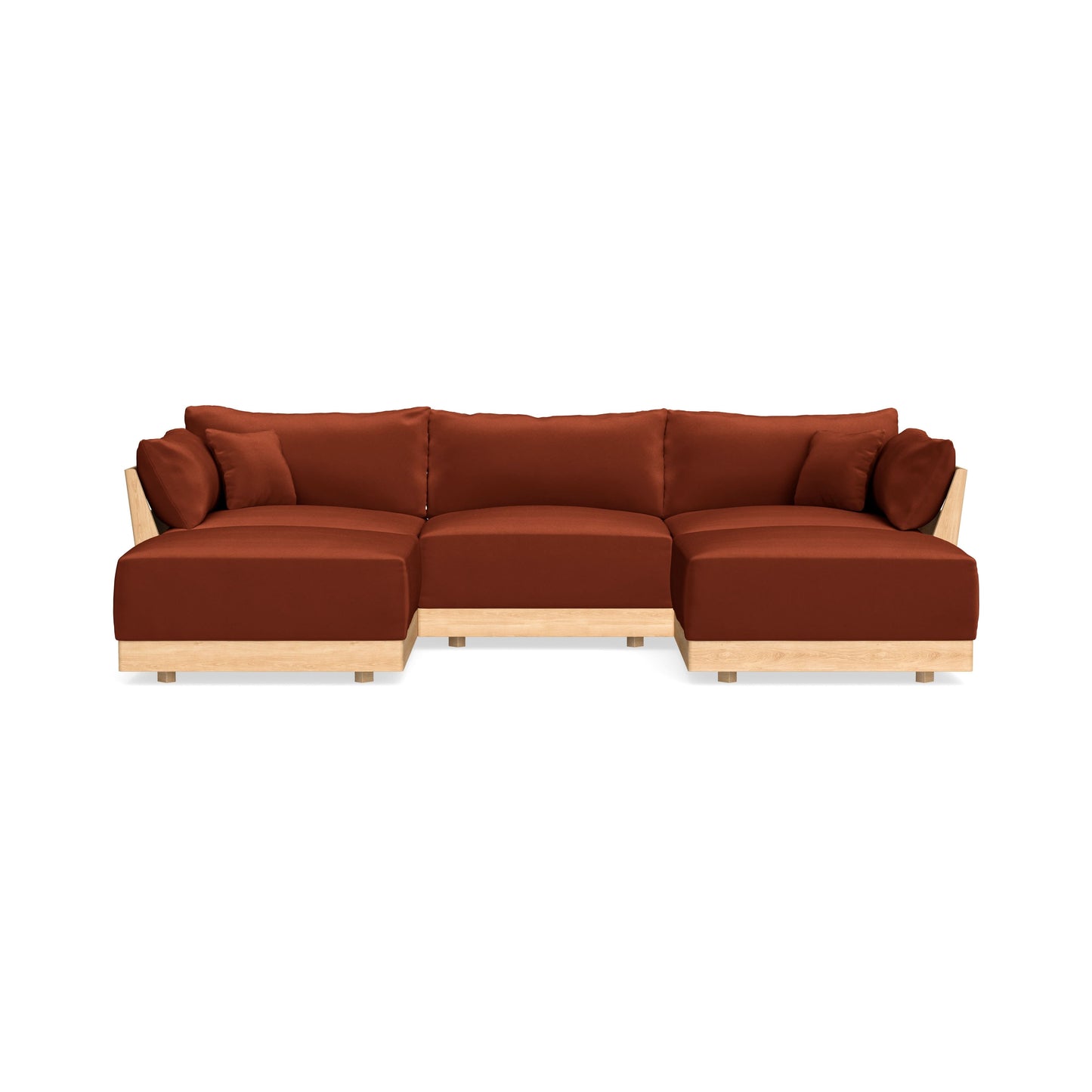 Slipcover Only - Modular Bondi 3-Seater U-Sectional in Rust