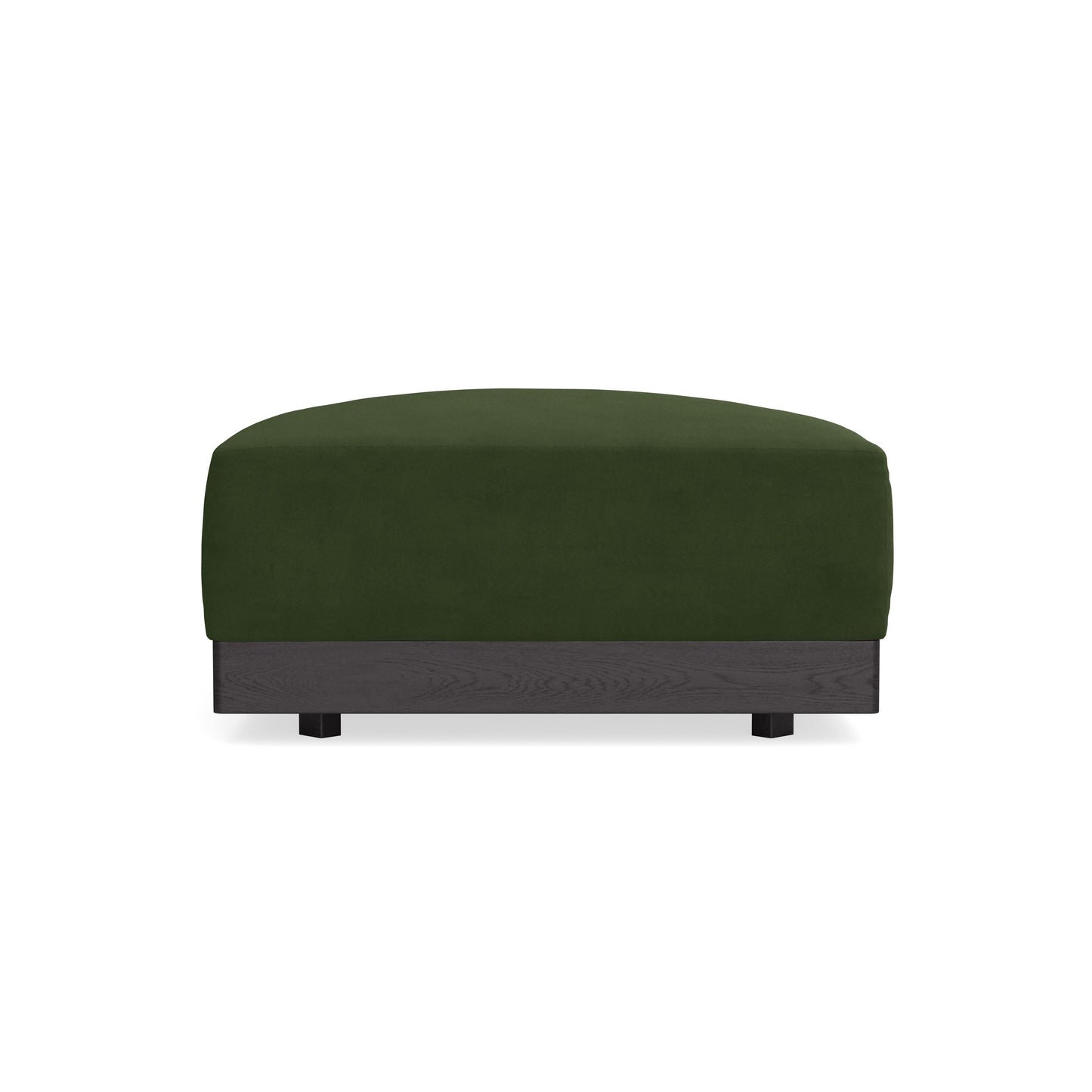 Modular Bondi Black Ottoman in Tuscan Green | Classic Blend