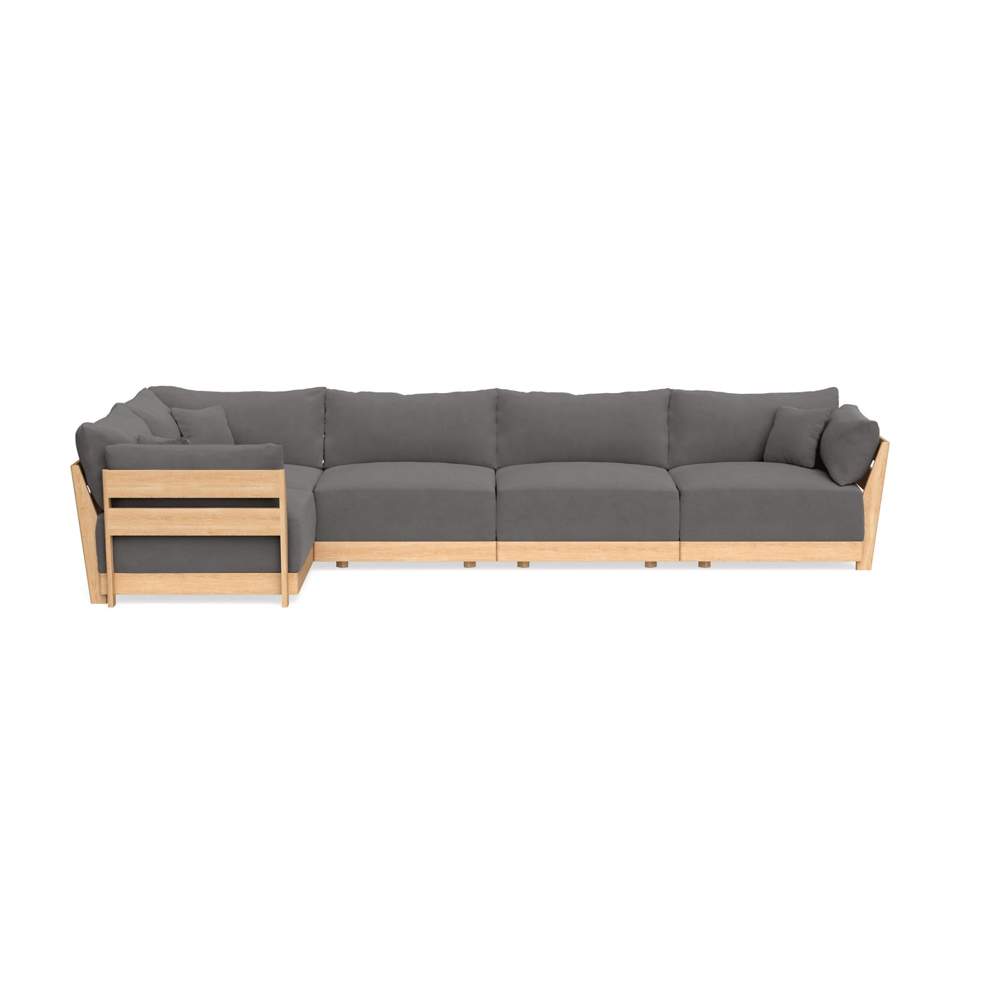 Slipcover Only - Modular Bondi 5-Seater L-Sectional in Burnt Ember