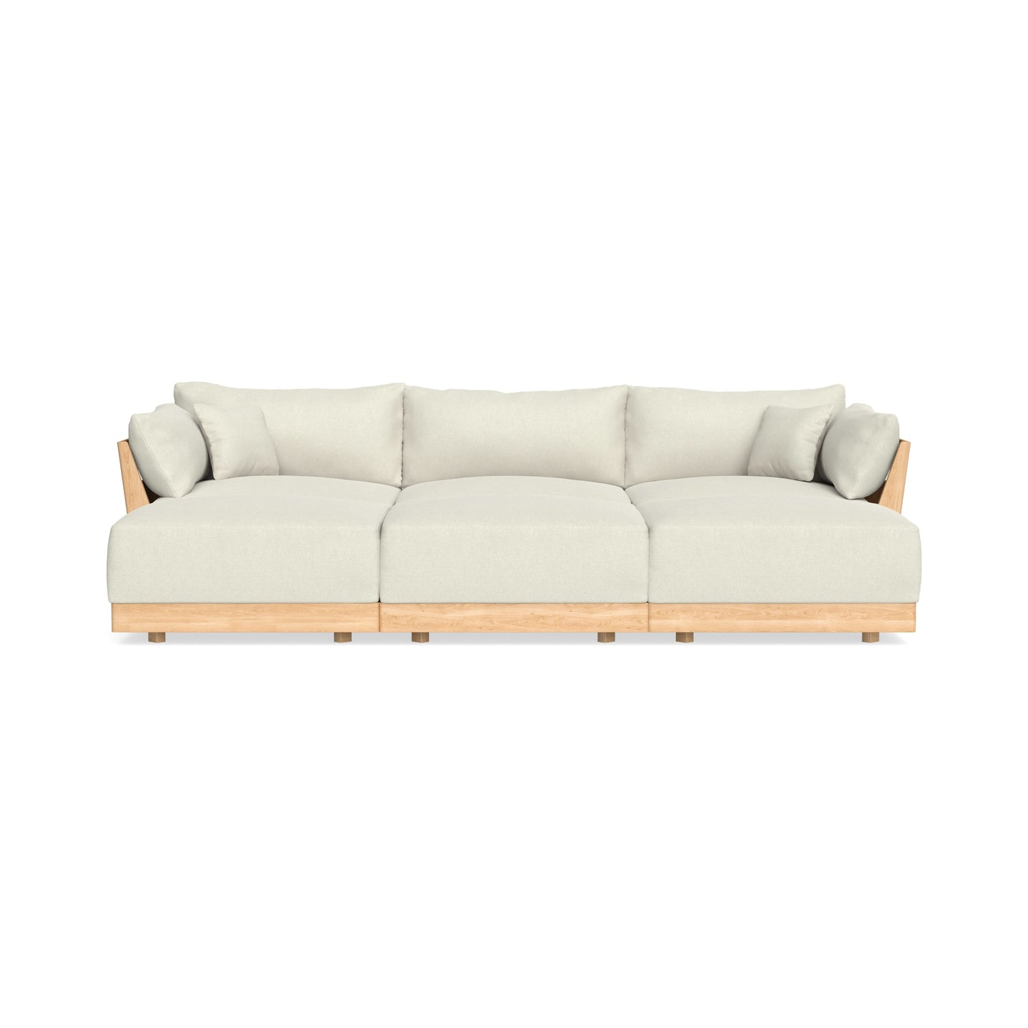 Slipcover Only - Modular Bondi 3-Seater Daybed Sofa Sectional in Eggshell