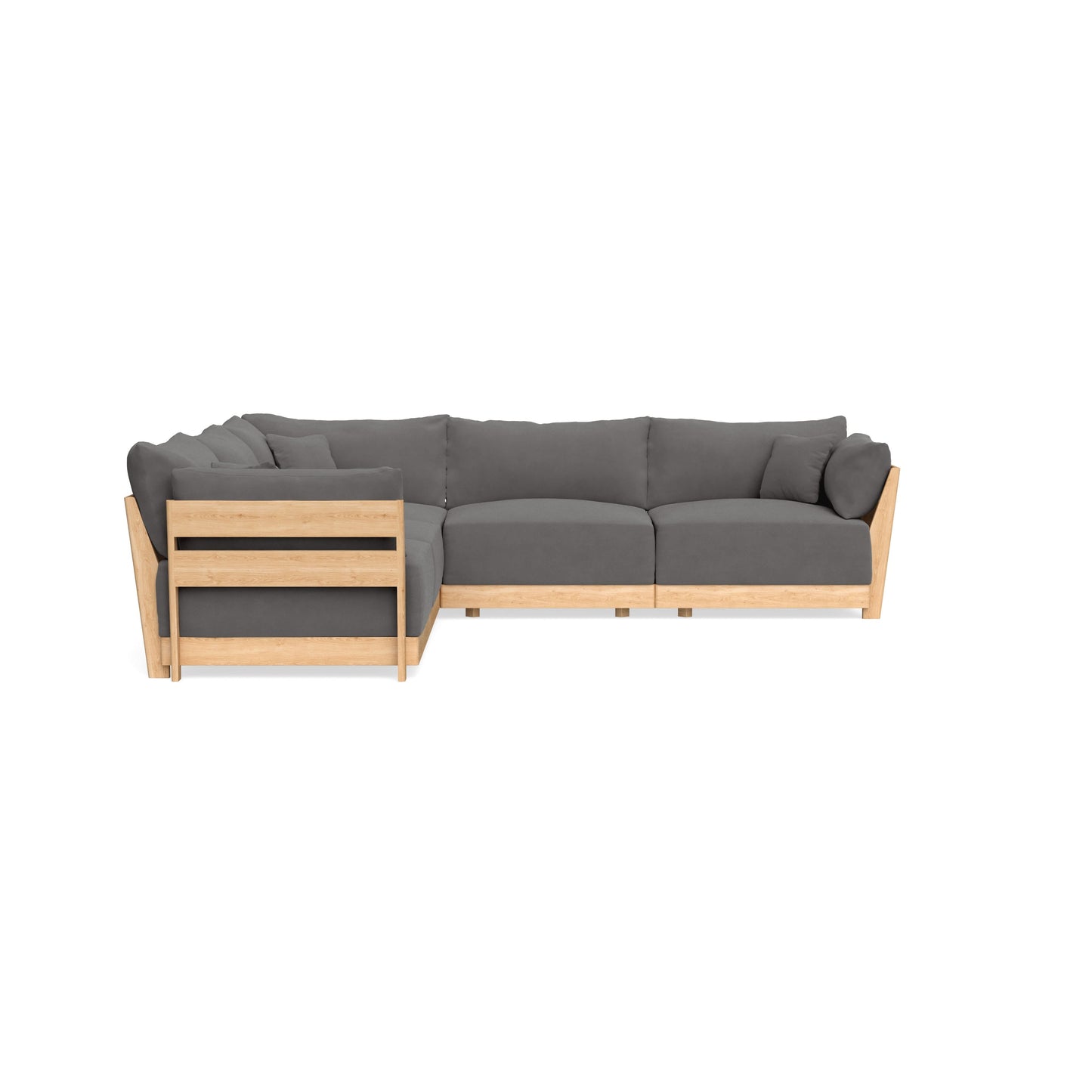 Slipcover Only - Modular Bondi 5-Seater Corner Sectional in Burnt Ember